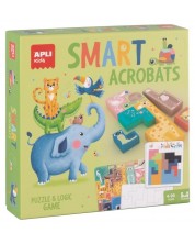 Joc educativ din lemn Apli Kids – Smart Acrobats, puzzle logic