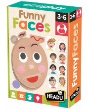 Joc educativ Headu Montessori - Funny faces -1