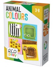 Joc educativ pentru copii Headu Ecoplay - Culorile animalelor -1