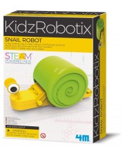 Set educațional STEM 4M KidzRobotics - Asamblează singur un robot melc - imagine 1