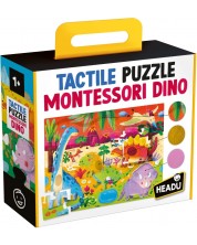 Puzzle Educativ Headu Montessori - Dinozauri Tactili -1