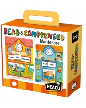 Joc educațional Montessori Headu - Citește și înțelege -1