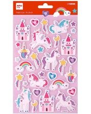 Stickere volumetrice Apli Kids - Unicorni, 32 buc. -1