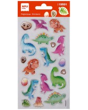 Stickere epoxidice volumetrice Apli Kids - Baby dinozauri, 20 buc