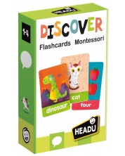Joc educațional Headu - Descoperă cartonașele flash Montessori