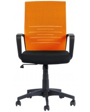 Scaun de birou Carmen - 7041, negru/portocaliu -1