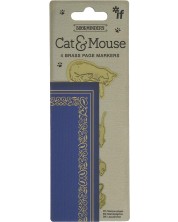 Semne de carte IF Vintage - Pisică și șoarece, 4 buc -1