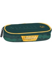 Penar oval  Spirit Pattern - Cu 1 compartiment, verde