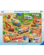 Puzzle Ravensburger din 12 de piese - Santier -1