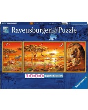 Peisaj puzzle Ravensburger de 1000 piese - African Impressions