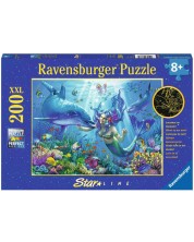 Puzzle luminos Ravensburger de 200 XXL piese - Paradisul subacvatic