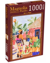 Puzzle Magnolia din 1000 de piese - Femeie cu copil