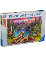 Puzzle Ravensburger de 3000 piese - Tiger Paradise