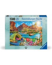 Puzzle Ravensburger din 1500 de piese - Camping Canyon -1