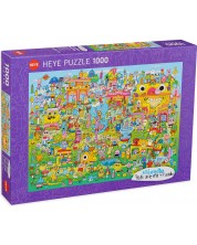 Puzzle Heye din 1000 de piese - Burgerman Doodle Village -1