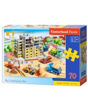 Puzzle Castorland din 70 de piese - Santier de constructii -1