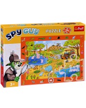 Puzzle Trefl din 24 de piese - Spy Guy, Safari