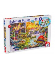 Puzzle Schmidt de 60 piese -  Dinosaurs