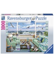 Puzzle Ravensburger din 1000 de piese - Beachfront Getaway -1
