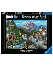 Puzzle Ravensburger din 1000 de piese - Bine ați venit în Banff -1