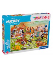 Puzzle Clementoni din 104 de piese - Mickey and friends -1