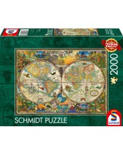 Puzzle Schmidt din 2000 de piese - Locuitorii Pământului -1