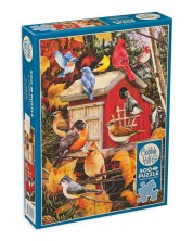 Puzzle Cobble Hill din 500 XXL de piese - Casa de păsări de toamnă -1