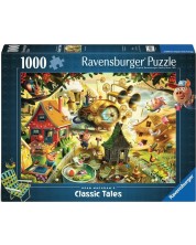 Puzzle Ravensburger din 1000 de piese - Atenție, porcușori mici! -1