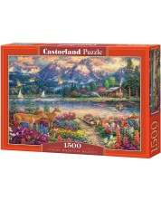 Puzzle Castorland din 1500 de piese - Frumusețe muntoasă de primăvară -1