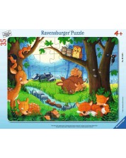 Puzzle Ravensburger din 35 de piese - When small animals go to sleep -1