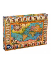 Puzzle Black Sea din 1000 de piese - Harta antica a lumii, a. 1632 -1
