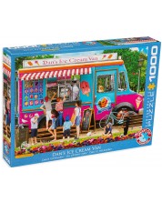 Puzzle Eurographics din 1000 de piese - Dan's Ice Cream Van -1