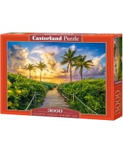 Puzzle Castorland din 3000 de piese - Răsărit colorat în Miami, SUA