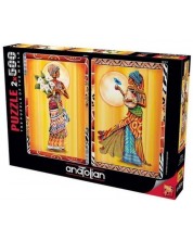 Puzzle Anatolian din 2 x 500 de piese - Femei africane -1
