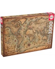 Puzzle Educa din 3000 de piese - Harta lumii -1