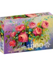 Puzzle Enjoy din 1000 de piese - Buchet de trandafiri -1