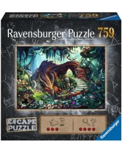 Puzzle enigmă Ravensburger din 759 de piese - Peștera dragonului