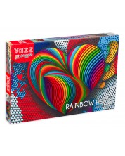 Puzzle de 1000 de piese Yazz - Inimă multicoloră