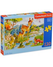 Puzzle Castorland din 120 de piese - Little deers -1