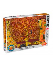 Puzzle cu efect 3D Eurographics din 300 de piese - Copacul vieții de Klimt -1