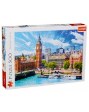 Puzzle Trefl de 500 piese - O zi insorita in Londra