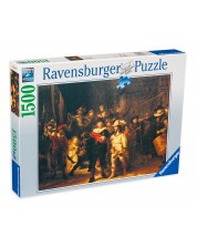 Puzzle Ravensburger de 1500 piese - Rondul de noapte, Rembrandt