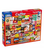 Puzzle White Mountain din 1000 de piese - Coffee  -1