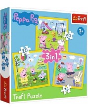 Puzzle Trefl 3 in 1 - Peppa Pig