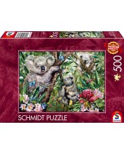 Puzzle Schmidt din 500 de piese - Familia drăguță de koala -1