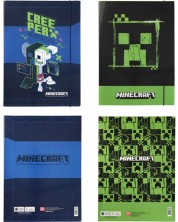 Panini Minecraft - verde neon, A4, asortiment