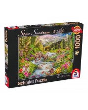 Puzzle Schmidt din 1000 de piese - Animalele din padure -1
