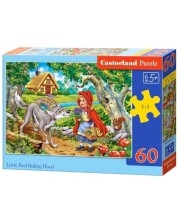 Castorland Puzzle de 60 de piese - Scufita Rosie - Micuta Scufita Rosie