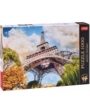 Puzzle Trefl din 1000 de piese - Turnul Eiffel din Paris, Franța 