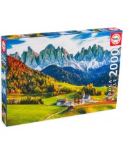 Puzzle Educa 2000 piese - Toamna în Dolomiți